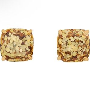 Kate Spade Gold Glitter Earrings